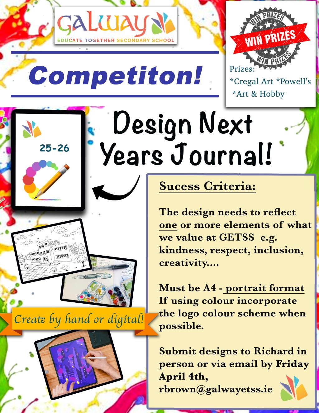 GETSS Journal Cover Design - Galway Educate Together Secondary School
